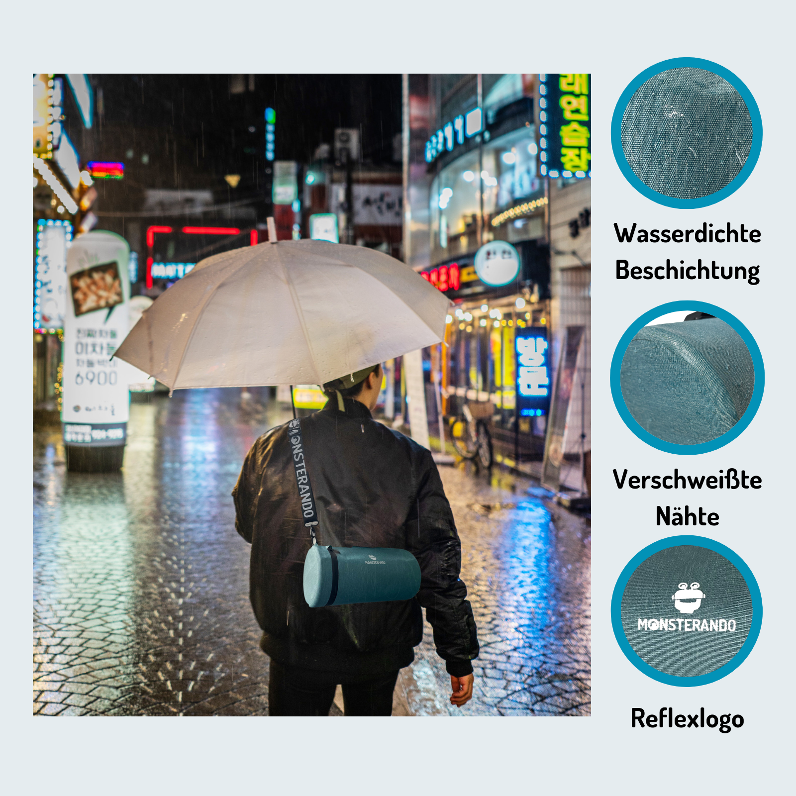 Travel-Monster Handlebar Bag ocean blue