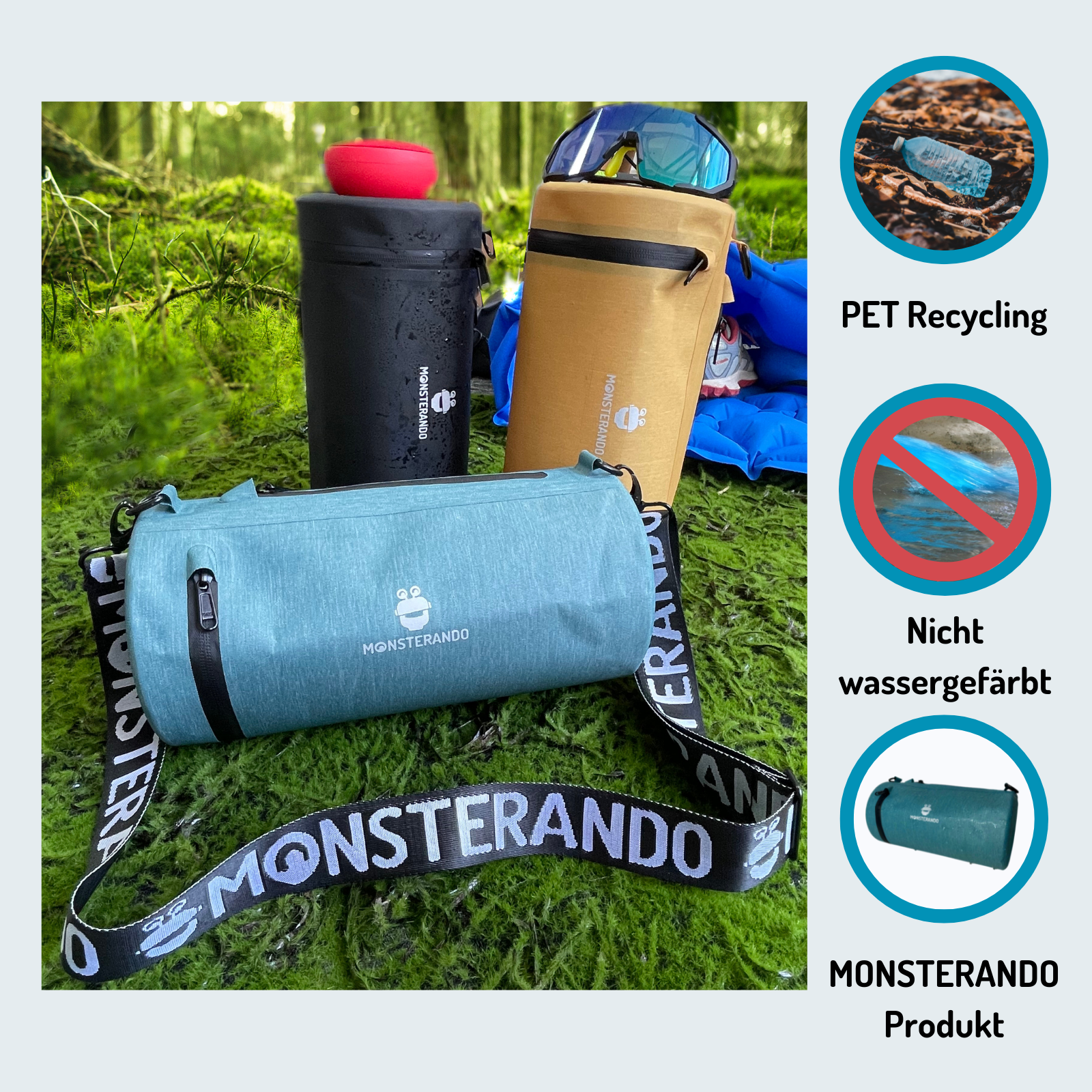 Travel-Monster Handlebar Bag ocean blue