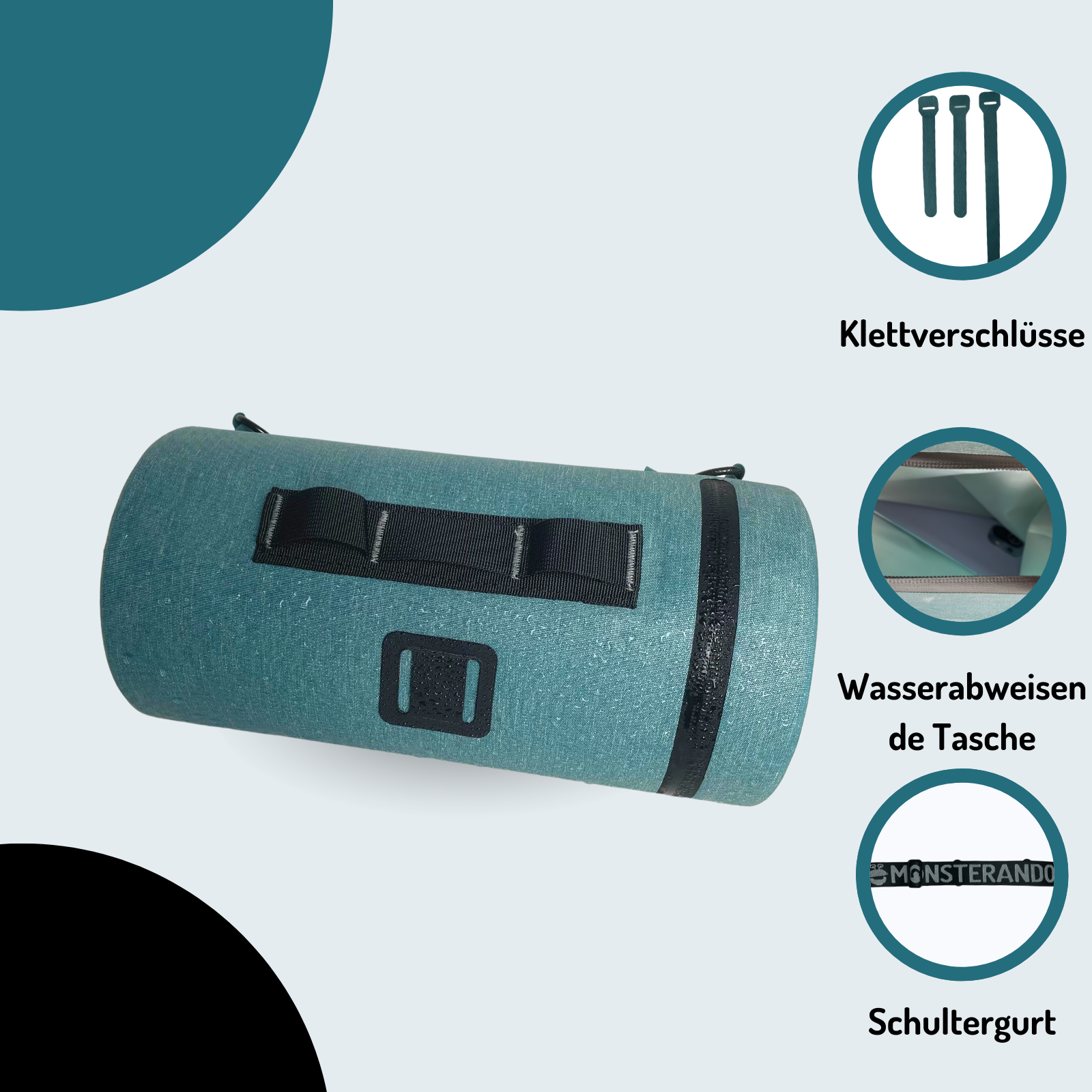 Travel-Monster Handlebar Bag ocean blue